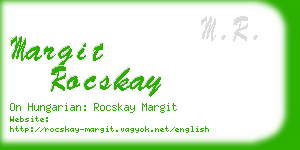 margit rocskay business card